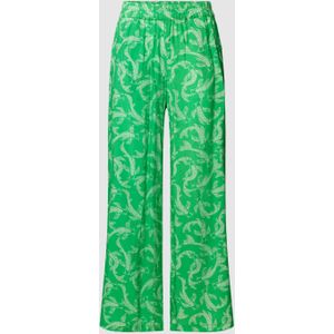 Broek met all-over motief, model 'Rio'