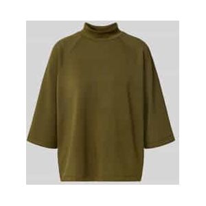 Sweatshirt met opstaande kraag en 1/2-mouwen, model 'BANU'