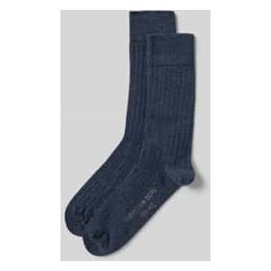 Sokken met labelprint in een set van 2 paar