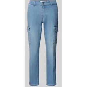 Straight leg jeans met cargozakken, model 'Cici'