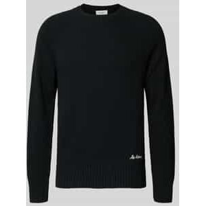 Gebreide pullover met ribboorden