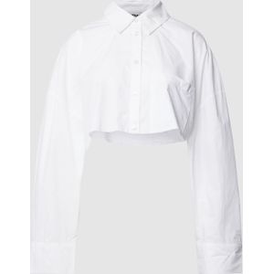 Korte blouse met overhemdkraag