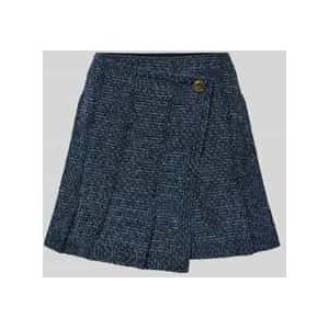 Skort met wikkellook en ritssluiting opzij