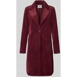 Only - ASTRID - Lange Corduroy Jas - Effen - Regular Fit - Reverskraag