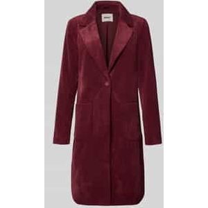 Only - ASTRID - Lange Corduroy Jas - Effen - Regular Fit - Reverskraag