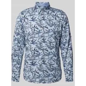 Regular fit vrijetijdsoverhemd met all-over motief