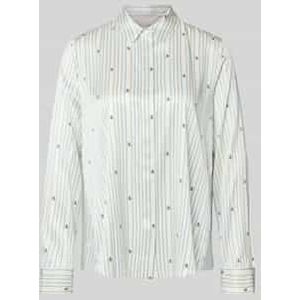 Overhemdblouse van zijdemix