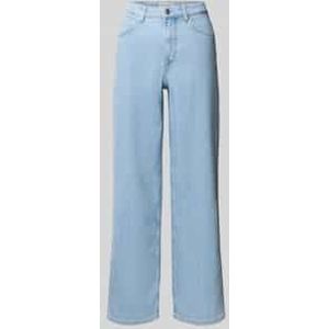 Wide leg broek van katoenmix, model 'TOLVA LONG'