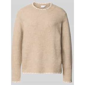 Vila - Vihefna - Gebreide Trui - Stitch Detail - Groen - Katoenmix