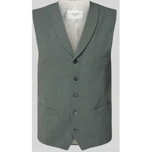 Slim fit gilet met lanawol, model 'Warren'