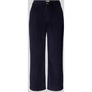 Regular fit culotte van corduroy met wijde pijpen