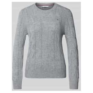 Regular fit gebreide pullover van pure wol