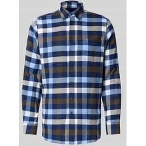 Regular fit vrijetijdsoverhemd van biologische katoenmix