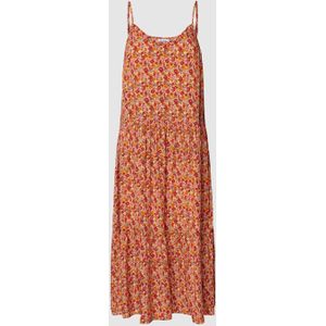 Mini-jurk met all-over motief in laagjeslook
