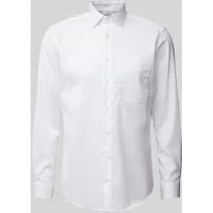 Regular fit zakelijk overhemd met borstzak