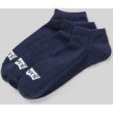 Levi's - Enkelsokken - Donkerblauw - Zacht Katoen - Verpakking van 3 Stuks