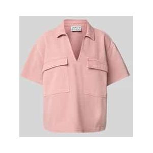 Relaxed fit jeansblouse met klepzakken op de borst