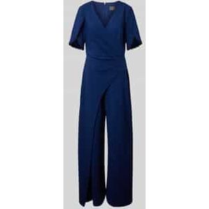 Jumpsuit in wikkellook met kralen
