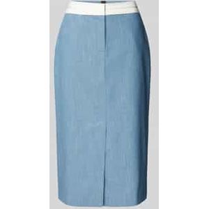 Midi-rok in denimlook