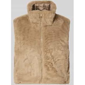 Only - Onldana Life - Gilet - Beige - Waterbestendig - Hoge Opstaande Kraag