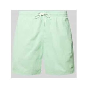 Relaxed fit zwembroek met logostitching