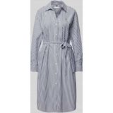 TOMMY HILFIGER - Blousejurk - Marine / Wit - Gevoerde Zoom - Katoen