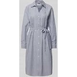 TOMMY HILFIGER - Blousejurk - Marine / Wit - Gevoerde Zoom - Katoen