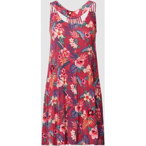 Mini-jurk met all-over bloemenmotief