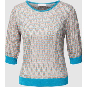 Gebreide pullover met all-over motief