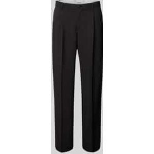 Loose fit bandplooibroek met ceintuurlussen