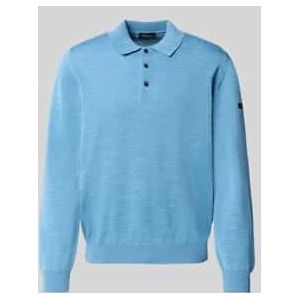 Gebreide pullover met polokraag en knoopsluiting