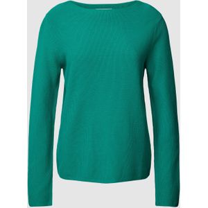 Gebreide pullover met boothals