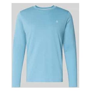 Shaped fit shirt met lange mouwen van puur katoen