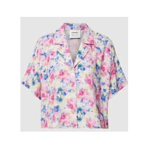 Exclusieve collectie - korte overhemdblouse van viscose