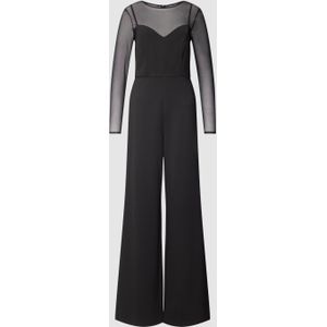 Jumpsuit met semi-transparant bovendeel