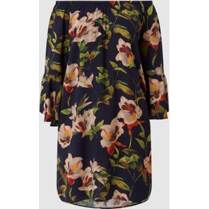 Off shoulder-jurk met bloemenmotief