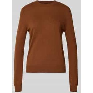 Gebreide trui van wol met ronde hals