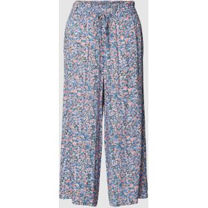 Culotte van viscose met all-over bloemenmotief