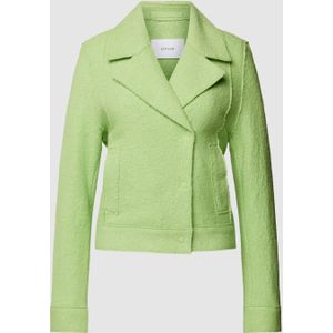 Blazer van een mix van viscose en lanawol, model 'Humini raw'