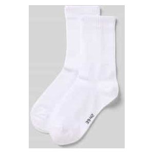 Sokken met labelstitching in een set van 2 paar