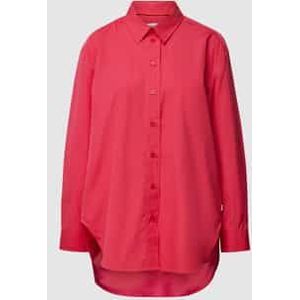 Overhemdblouse met zijsplitten