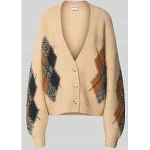 Relaxed fit gebreid jack met wol