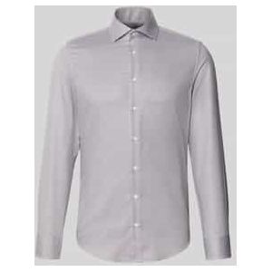Slim fit zakelijk overhemd met kentkraag