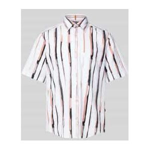 Regular fit vrijetijdsoverhemd met streepmotief