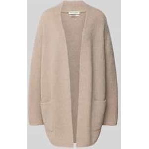 Marc O'Polo - Gebreid Vest - Taupe - Losse Pasvorm - Lange Mouw