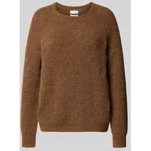 Gebreide pullover met ribboorden