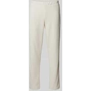 Regular fit stoffen broek in riblook