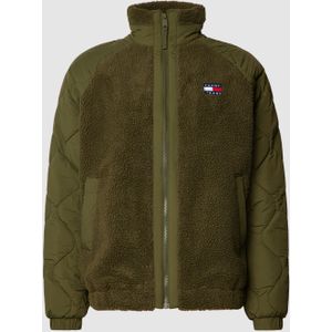 Sherpa jacket met labelpatch