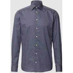 Slim fit zakelijk overhemd van twill