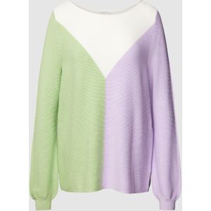 Gebreide pullover in colour-blocking-design
